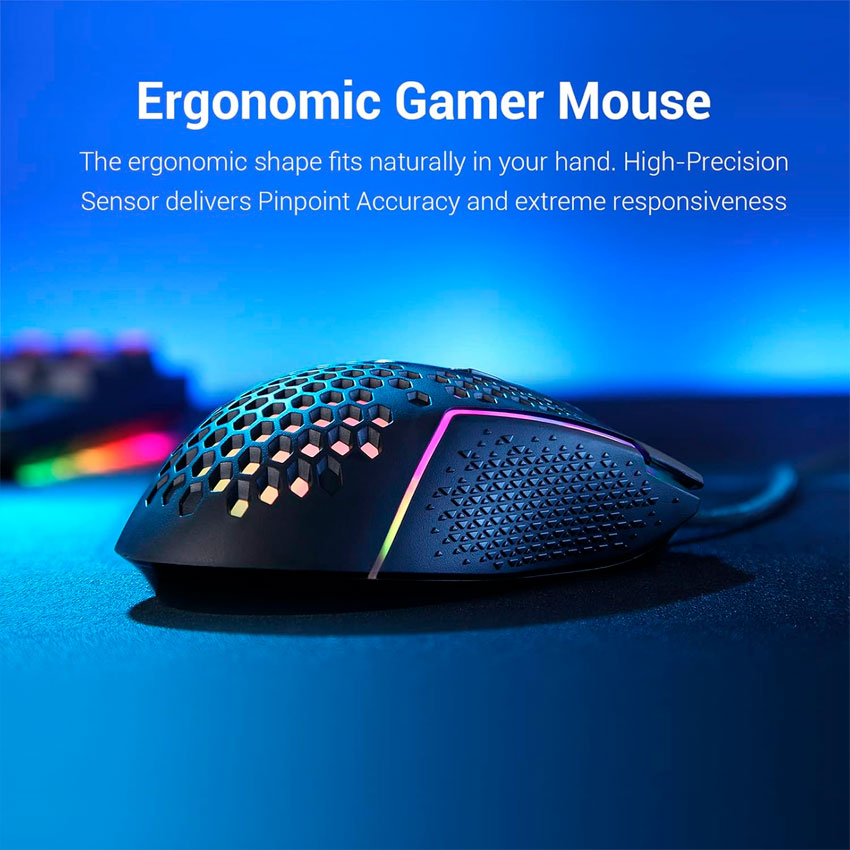 REDRAGON MOUSE GAMER M987-K ULTRALIGERO 12400 DPI RGB