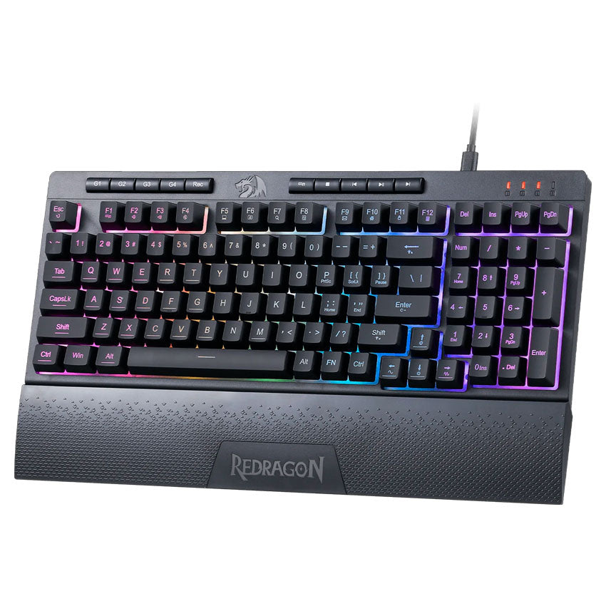 REDRAGON SHIVA K515 – TECLADO GAMER DE MEMBRANA CON RGB