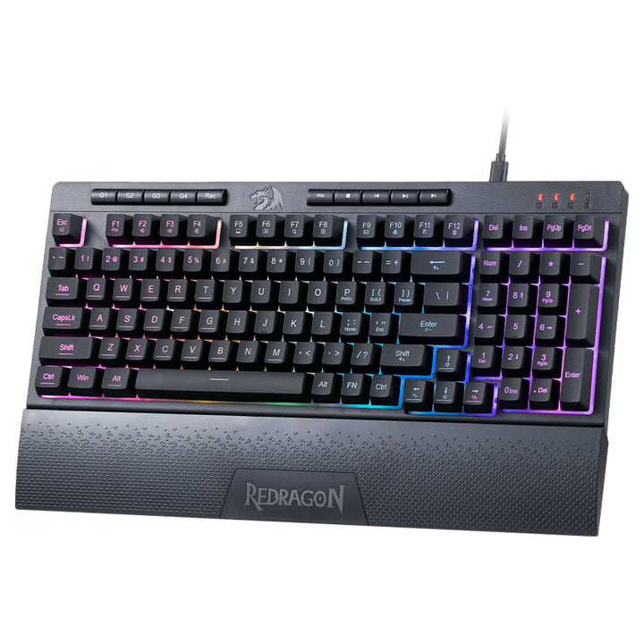 REDRAGON SHIVA K515 – TECLADO GAMER DE MEMBRANA CON RGB