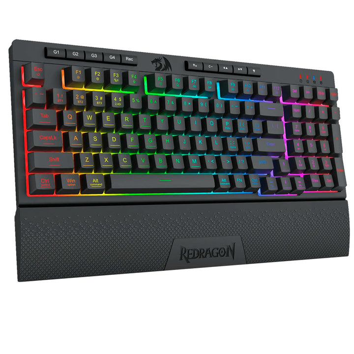 REDRAGON SHIVA K515 – TECLADO GAMER DE MEMBRANA CON RGB