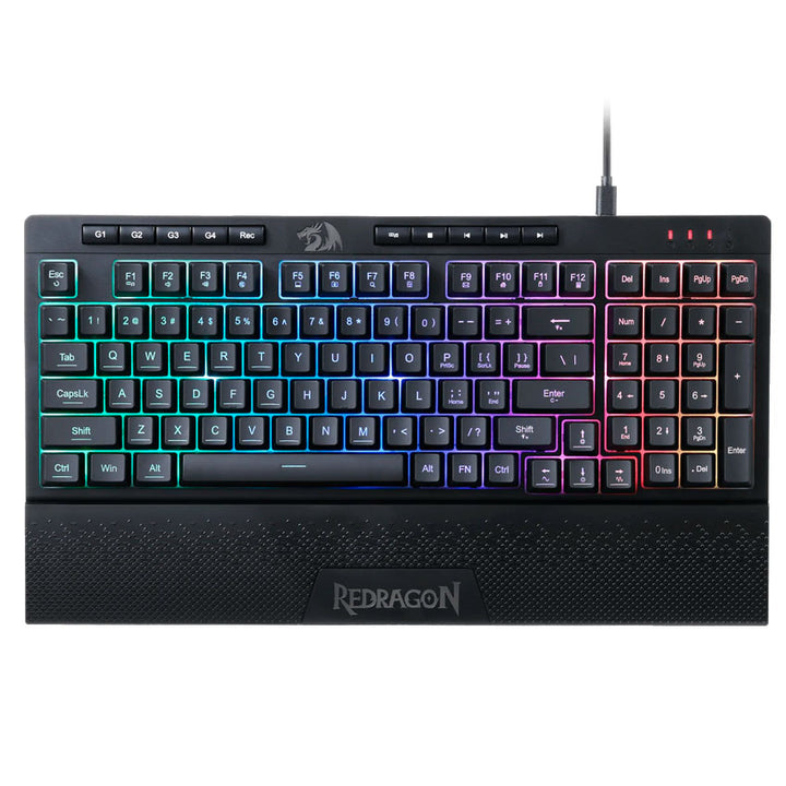 REDRAGON SHIVA K515 – TECLADO GAMER DE MEMBRANA CON RGB