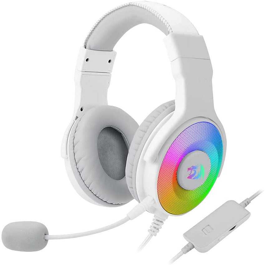 REDRAGON AUDIFONOS ALAMBRICOS GAMER ON EAR COLOR BLANCO