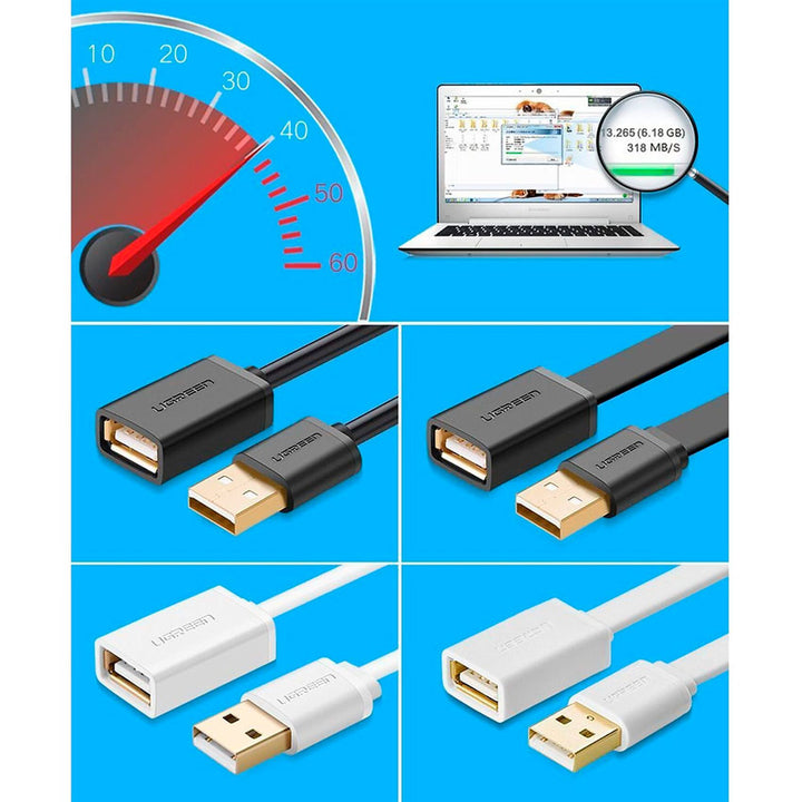 Ugreen Cable Extensor Usb 2.0 1 Metro Usb-a Macho a Hembra Ps