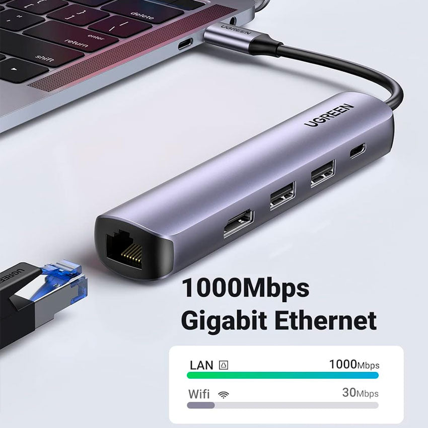 Hub de 5 Puertos 4k 60hz Ugreen