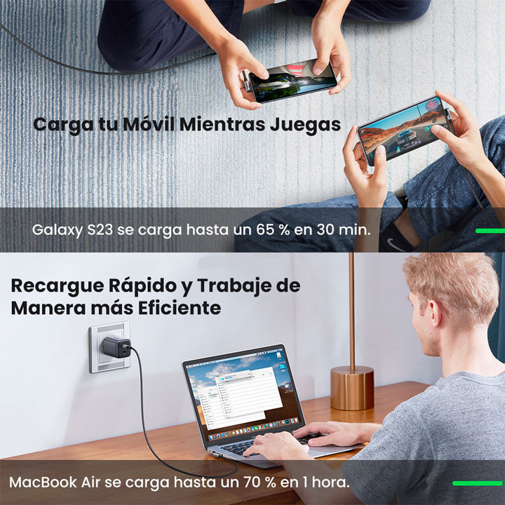 Ugreen Cable Usb Tipo " C" a Usb Tipo " C" 60w 2mts