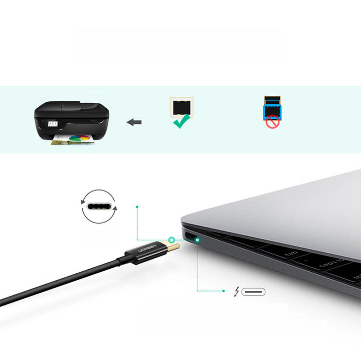 Ugreen Cable Usb-c a Usb-b 2.0 para Impresora 1 Metro