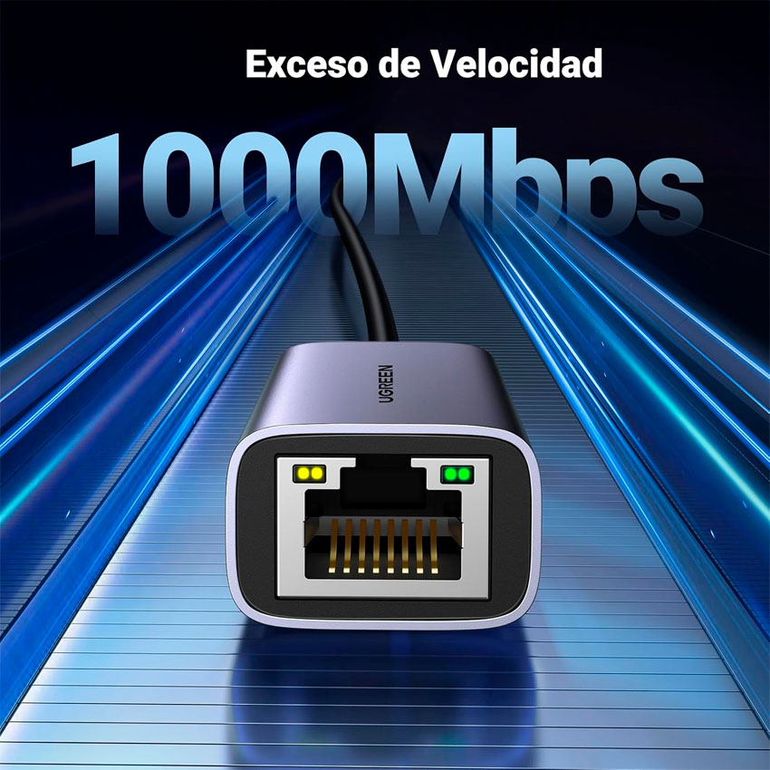 Adaptador Usb Tipo " C" a Rj45 Ugreen
