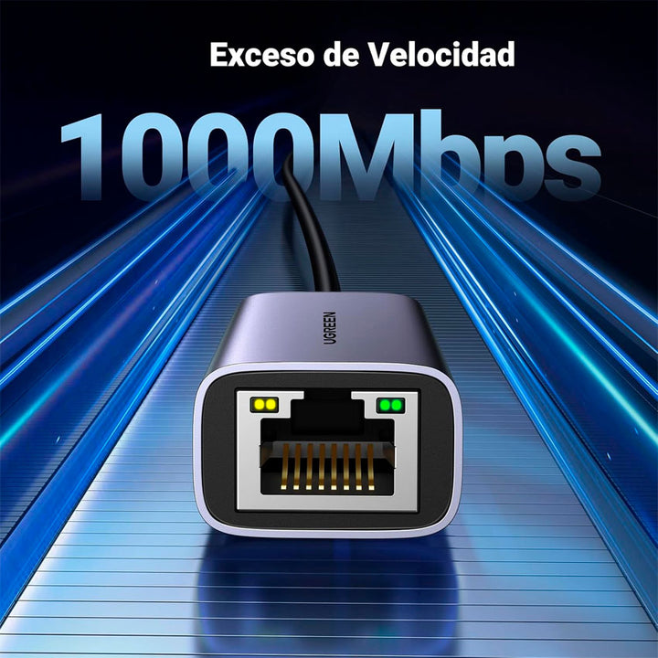 Adaptador Usb Tipo " C" a Rj45 Ugreen