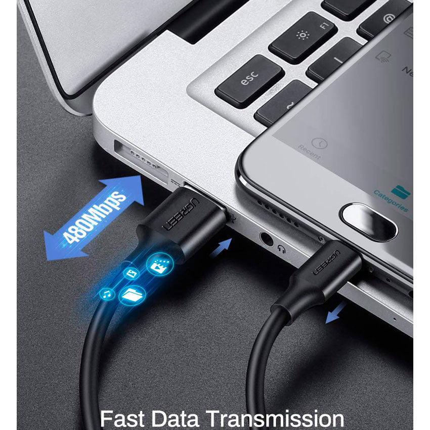 Ugreen Cable Usb a Usb Micro 18w 2mt