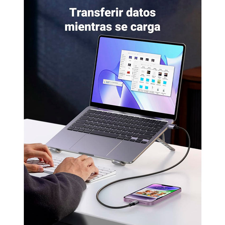 Ugreen Cable Usb a Usb Lightning 1 Metro con Certificación Mfi