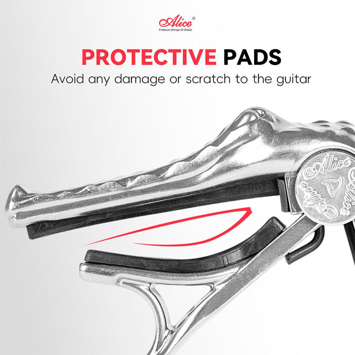 Capotraste de Presion Alice Crocodile Pearl Chrome ( A007g/pc-22)