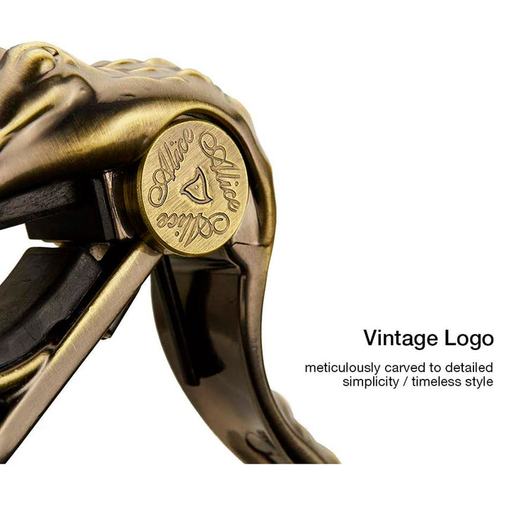Capotraste de Presion Alice Cocodrilo Bronce