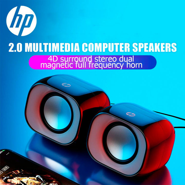 HP BOCINAS PARA PC 6W, 2 VÍAS, 2.0 CANALES, ALÁMBRICAS
