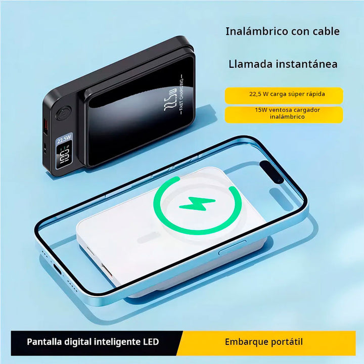Importamex Bateria de Respaldo 5000 Mah Carga Rápida e Inalámbrica ( Cs-6000)