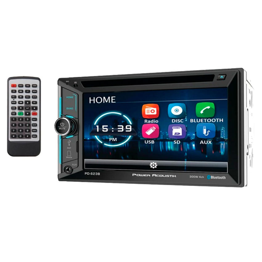 POWER ACOUSTIK AUTO STEREO BLUETOOTH 2 DIN