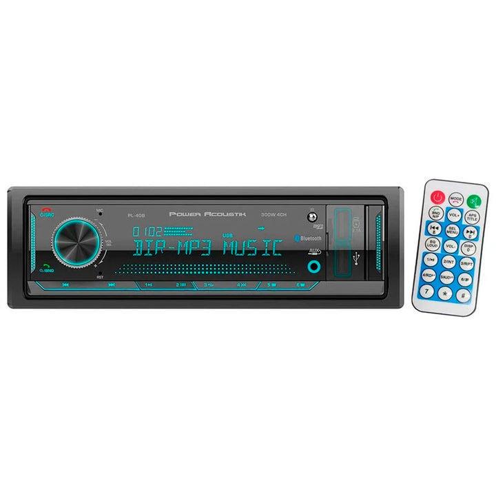 POWER ACOUSTIK AUTO STEREO BLUETOOTH PL-40B – 1 DIN CON PUERTOS USB DUAL