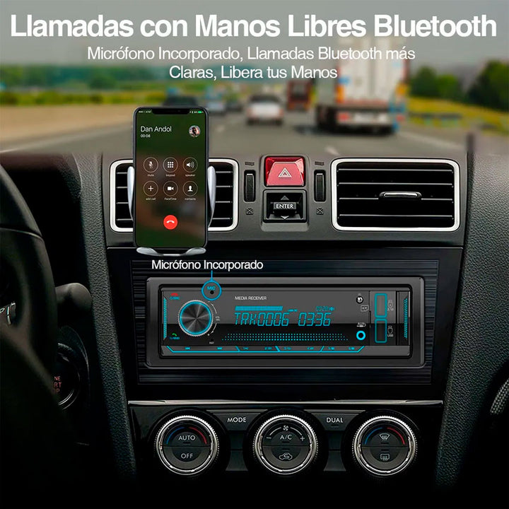 POWER ACOUSTIK AUTO STEREO BLUETOOTH PL-40B – 1 DIN CON PUERTOS USB DUAL
