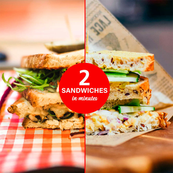 BRENTWOOD SANDWICHERA ELECTRICA BLANCA