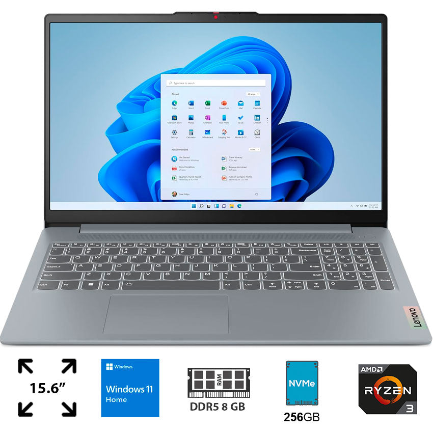 LAPTOP LENOVO 15.6" 8 GB RAM 256 GB SSD