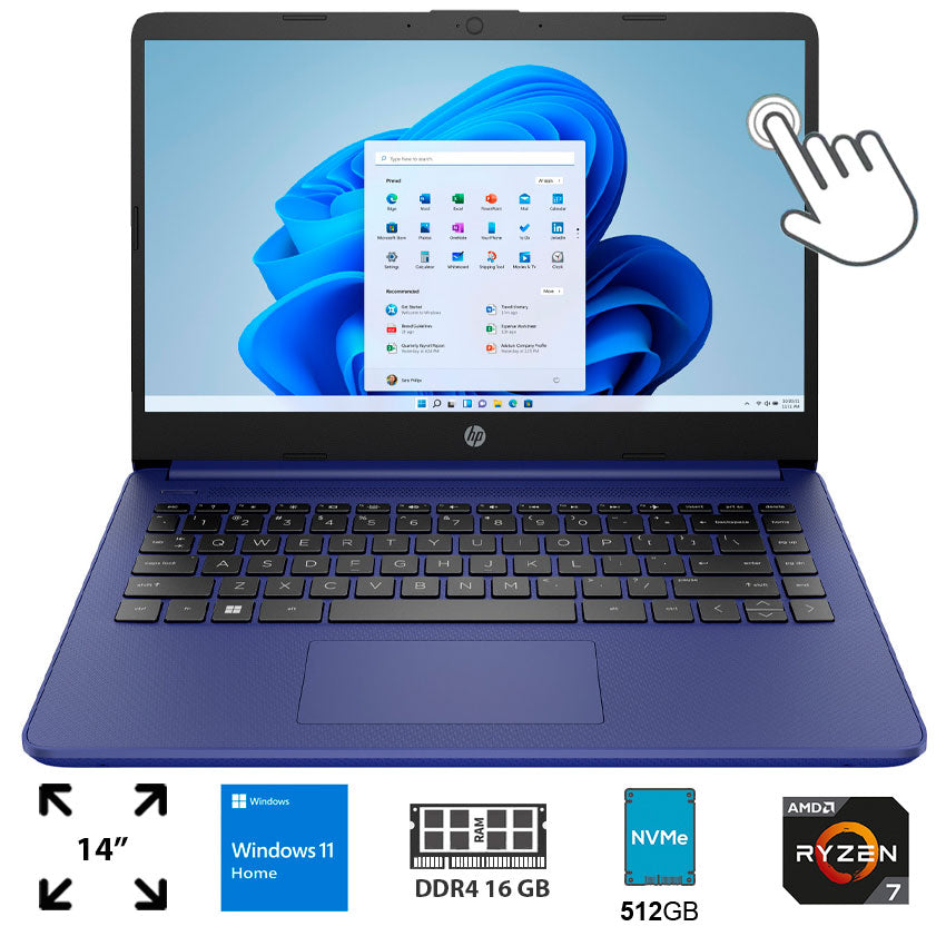 LAPTOP HP 14" 16 GB RAM 512 GB SSD