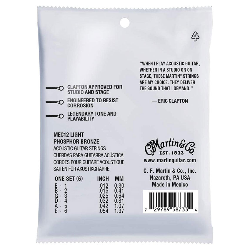 CLAPTON ENCORDADURA GUITARRA MARTIN & CO. ACERO