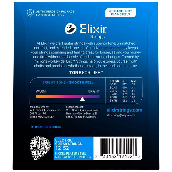 Encordadura Guitarra Elec. Elixir Acero Heavy Nanoweb