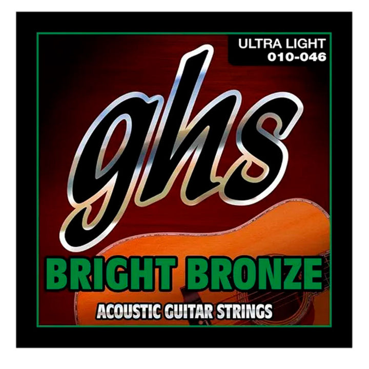 GHS ENCORDADURA GUITARRA ACÚSTICA GHS, BRONCE BRILLANTE, CALIBRE 0,10 - 0,46