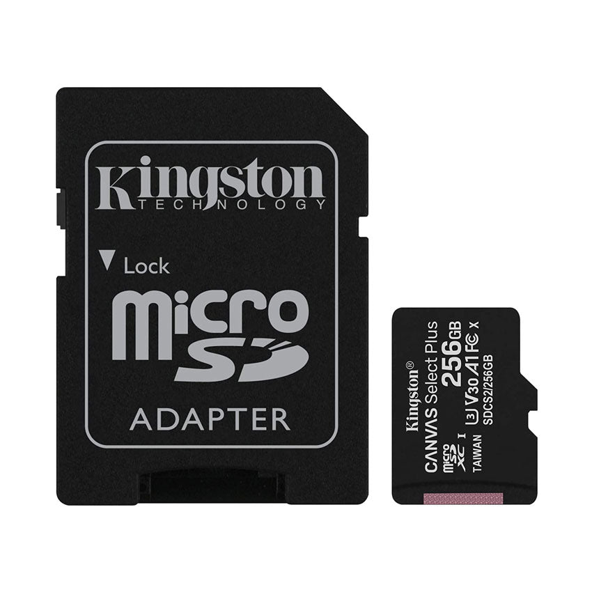 KINGSTON MEMORIA MICRO SD 256GB CANVAS SELECT PLUS CLASS 10