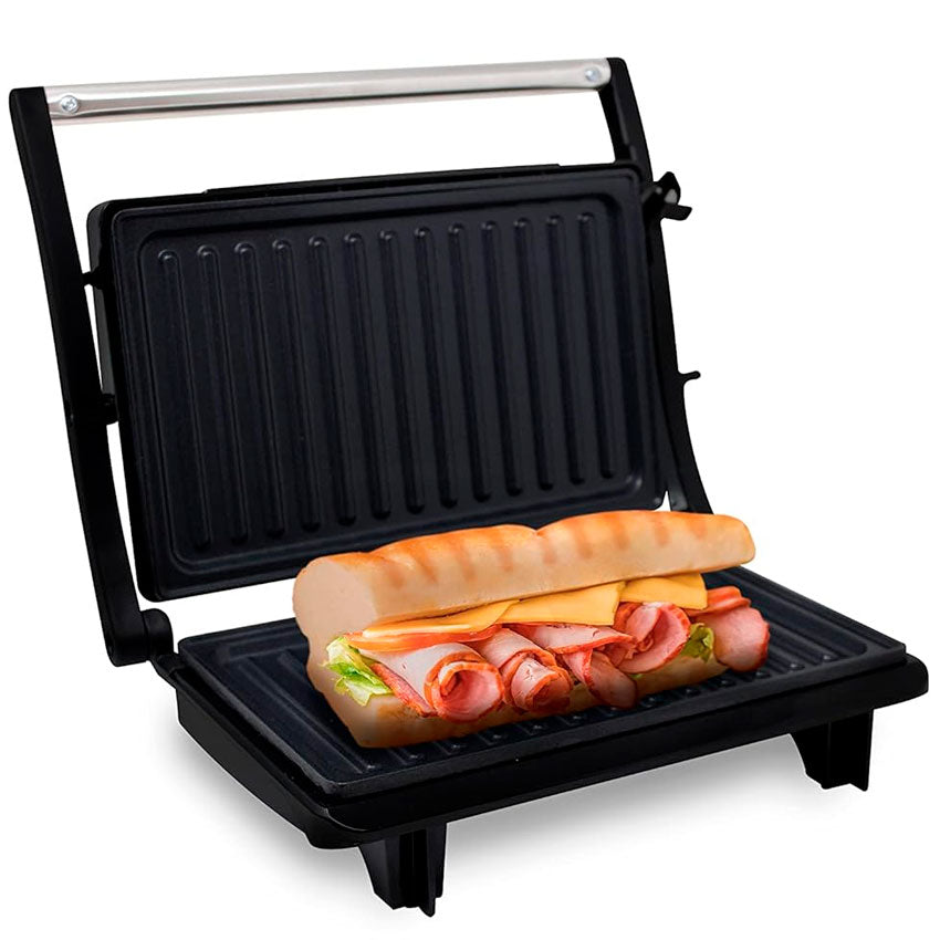 Grill Rca Parrilla Panini Parrilla Panini Rc-123G Color Negro-Plata –