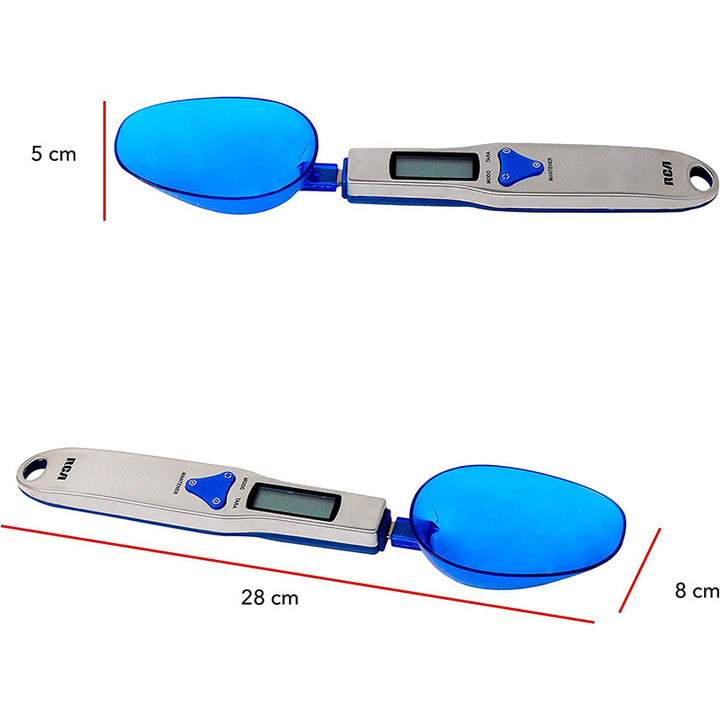 CUCHAHRA DE COCINA DIGITAL RCA PLASTICO/ALUMINIO HASTA 500G BATERIAS