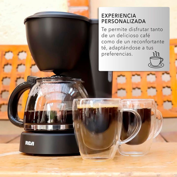 RCA CAFETERA 12 TAZAS NEGRA