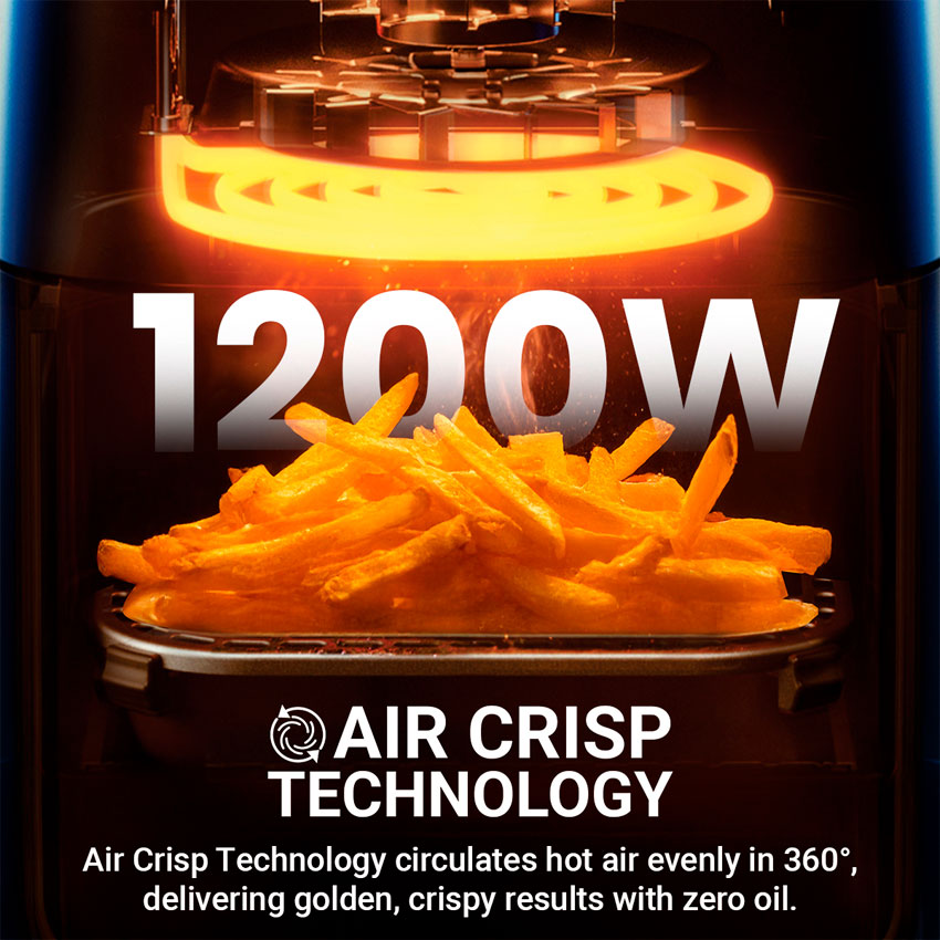 FREIDORA DE AIRE RCA DIGITAL 3L NEGRA