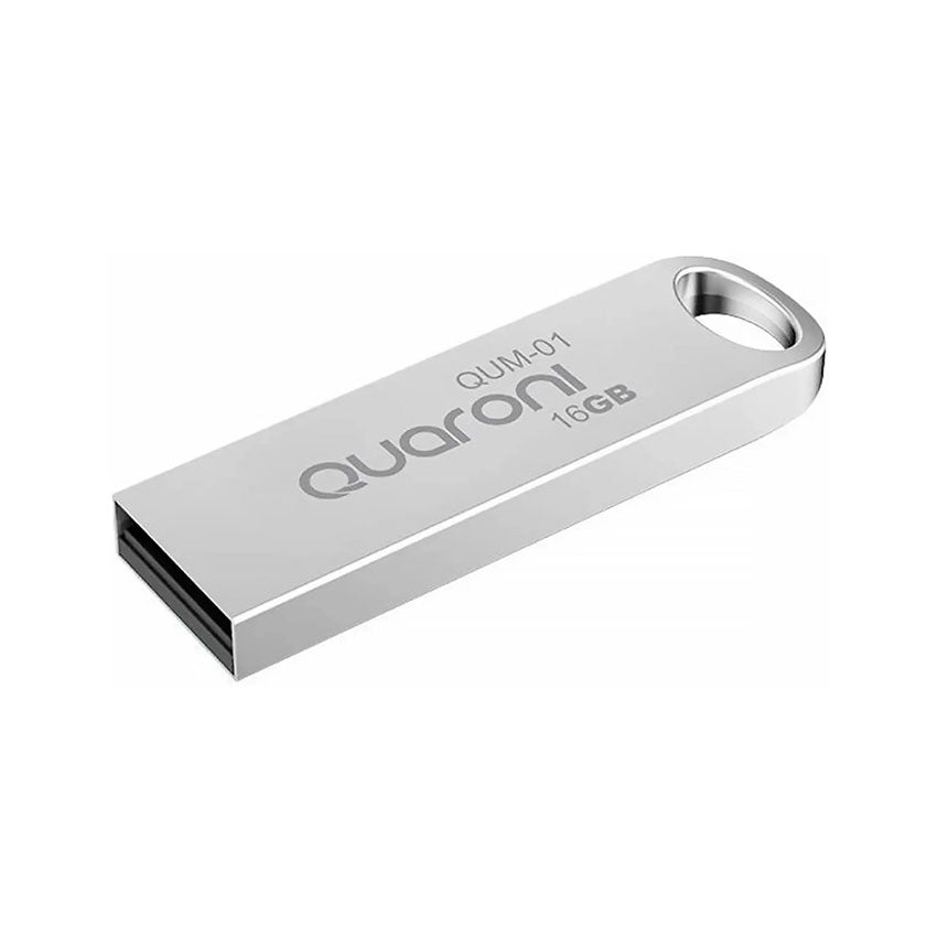 QUARONI MEMORIA USB 16GB 2.0 PLATA QUM-01