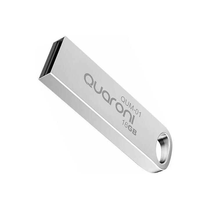 QUARONI MEMORIA USB 16GB 2.0 PLATA QUM-01