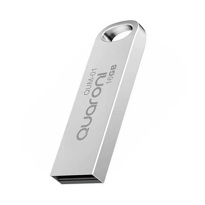 QUARONI MEMORIA USB 16GB 2.0 PLATA QUM-01