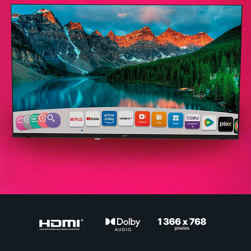 GHIA SMART TV WHALE 32” D-LED HD DOLBY AUDIO
