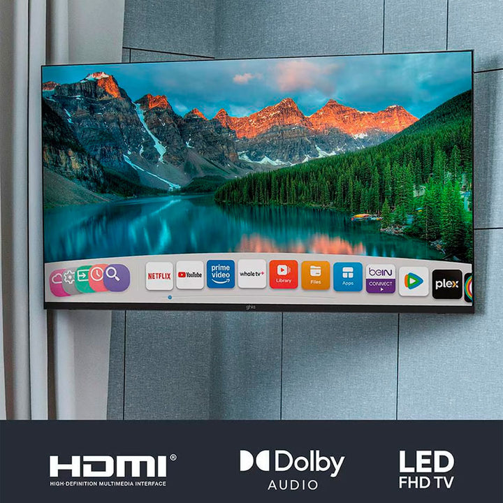 GHIA SMART TV WHALE 40” D-LED FHD OPTICO DOLBY AUDIO