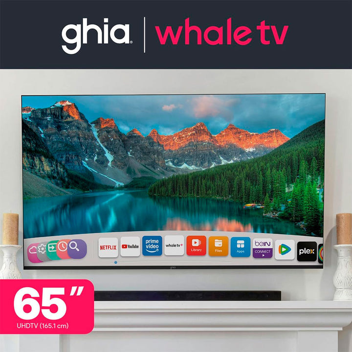 TV GHIA 65" LED 4K ULTRA HD SMART WHALE TV (TV-1082)