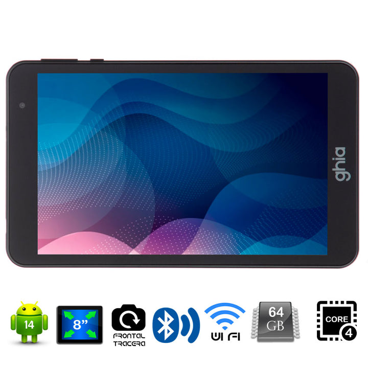 Ghia Tablet Pc 8" 4 Gb Ram 64 Gb Memoria Interna
