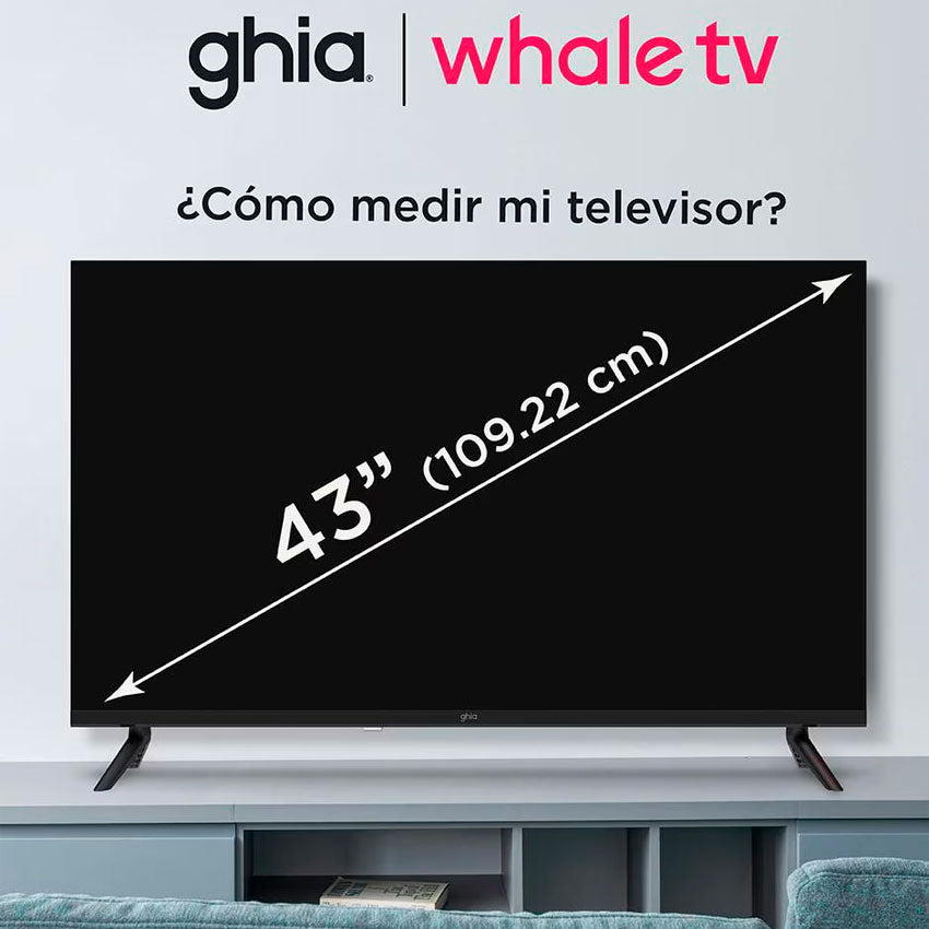 GHIA SMART TV WHALE 43” FHD D-LED 60 HZ WIFI DOLBY AUDIO