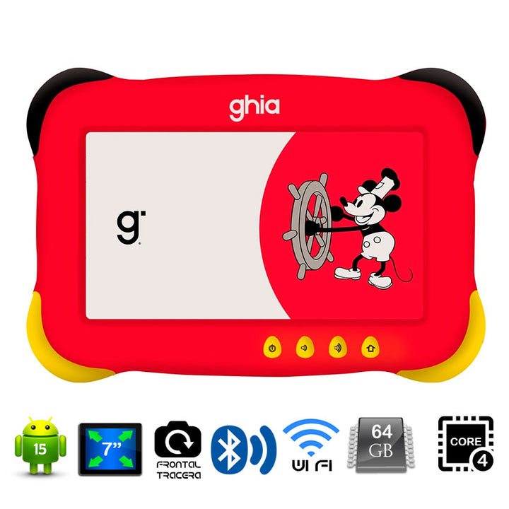 Ghia Tablet Pc 7" 4 Gb Ram 64 Gb Memoria Interna( Mikey-gk333m25)
