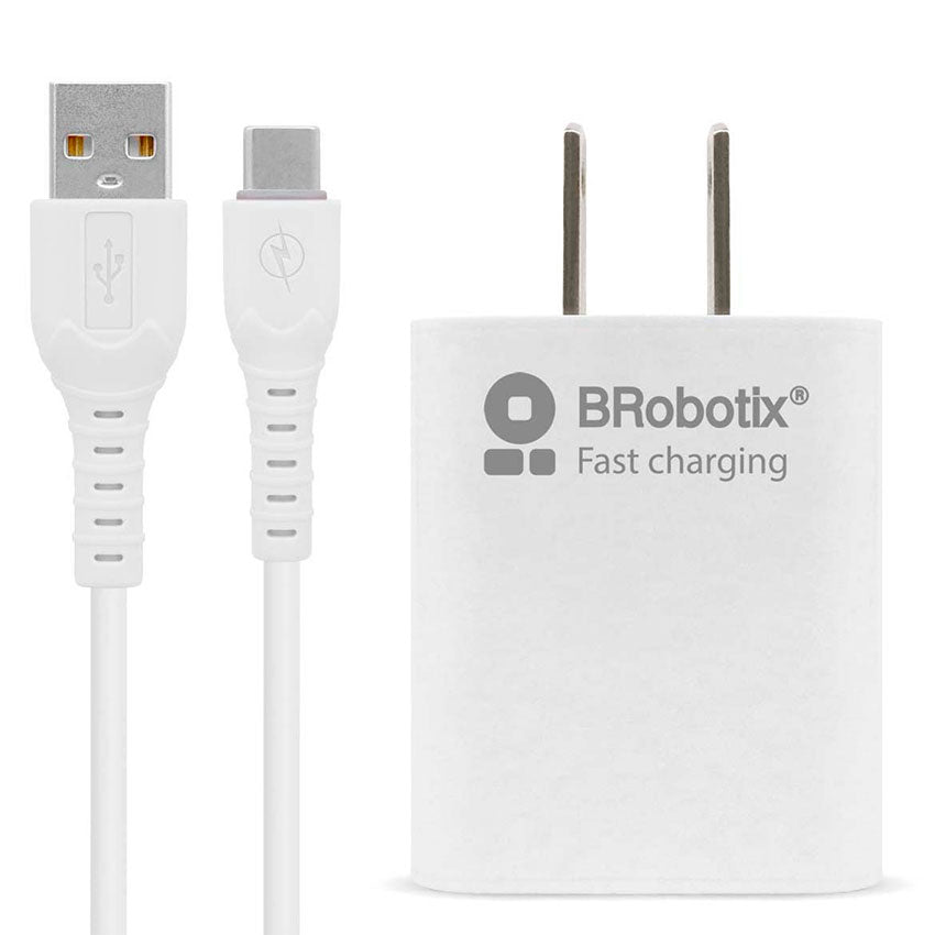 BROBOTIX ADAPTADOR AC USB C/CABLE USB TIPO C