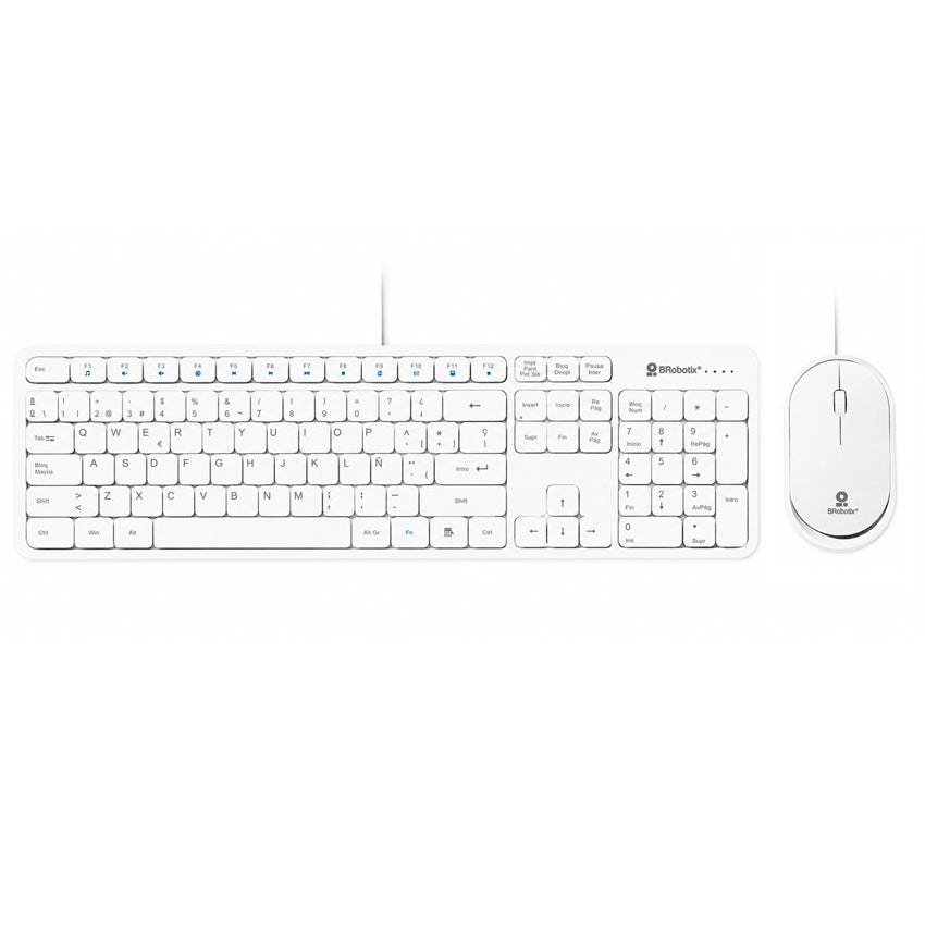 Brobotix Teclado y Raton Recargable Inal. para Pc