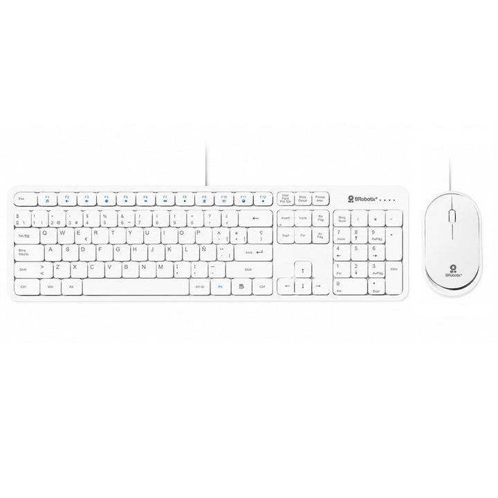 Brobotix Teclado y Raton Recargable Inal. para Pc