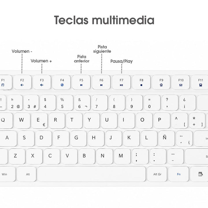 Brobotix Teclado y Raton Recargable Inal. para Pc