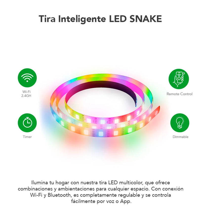 ROCKET HOUSE TIRA DE LUCES INTELIGENTE 2M