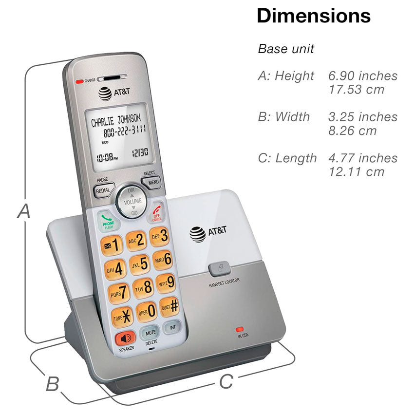 AT&T TELEFONO INALAMBRICO GRIS