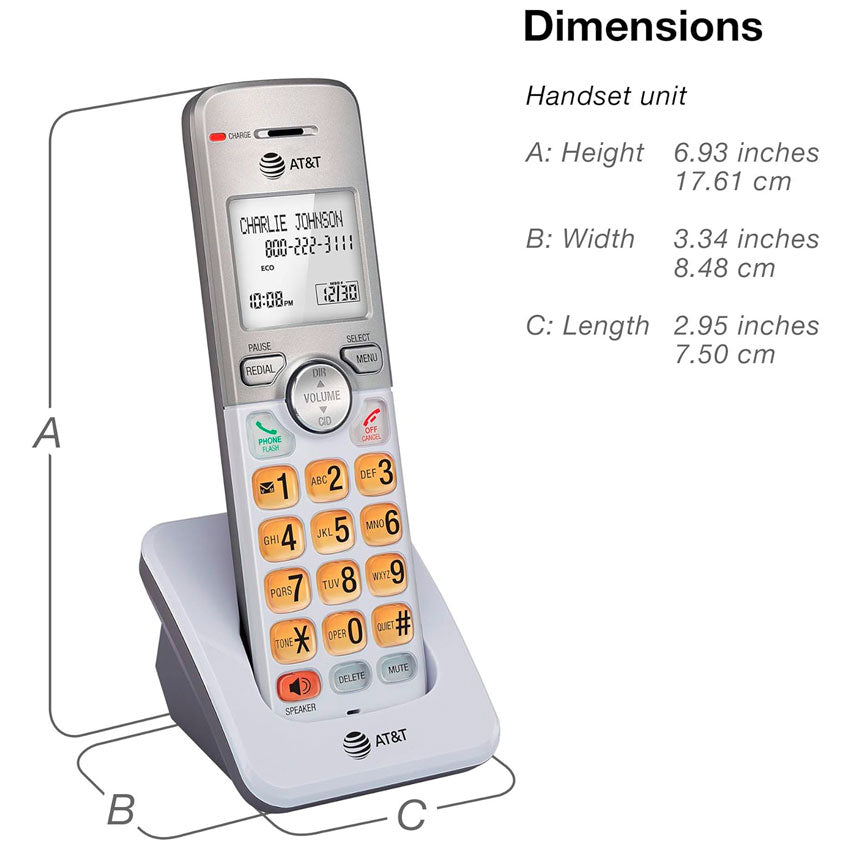 AT&T TELEFONO INALAMBRICO (PAR) GRIS