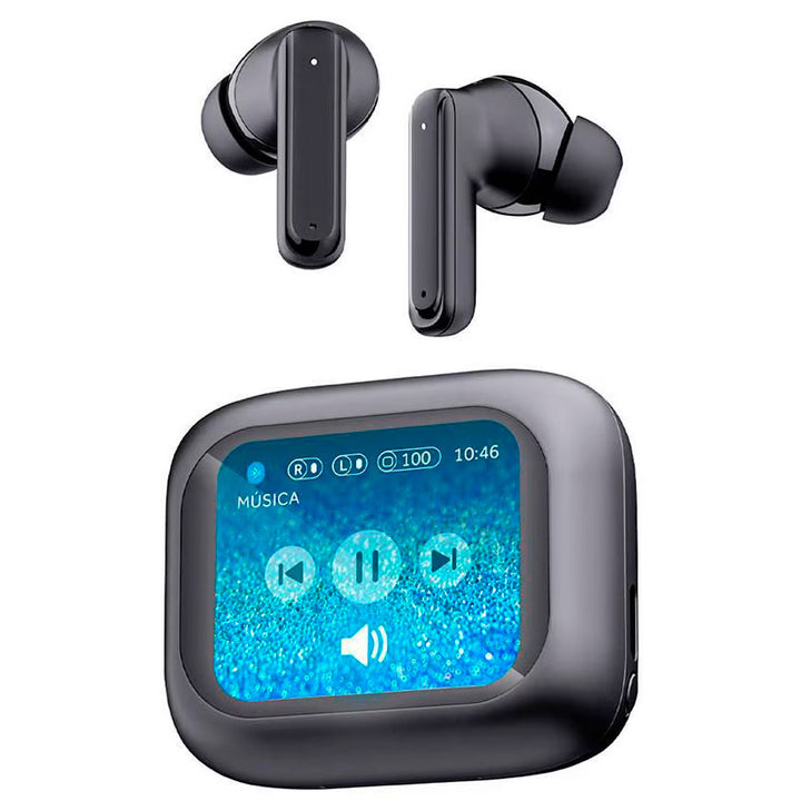 SELECT SOUND SS-PLAY BTH050 | AUDÍFONOS INALÁMBRICOS BLUETOOTH CON PANTALLA TÁCTIL NEGRO