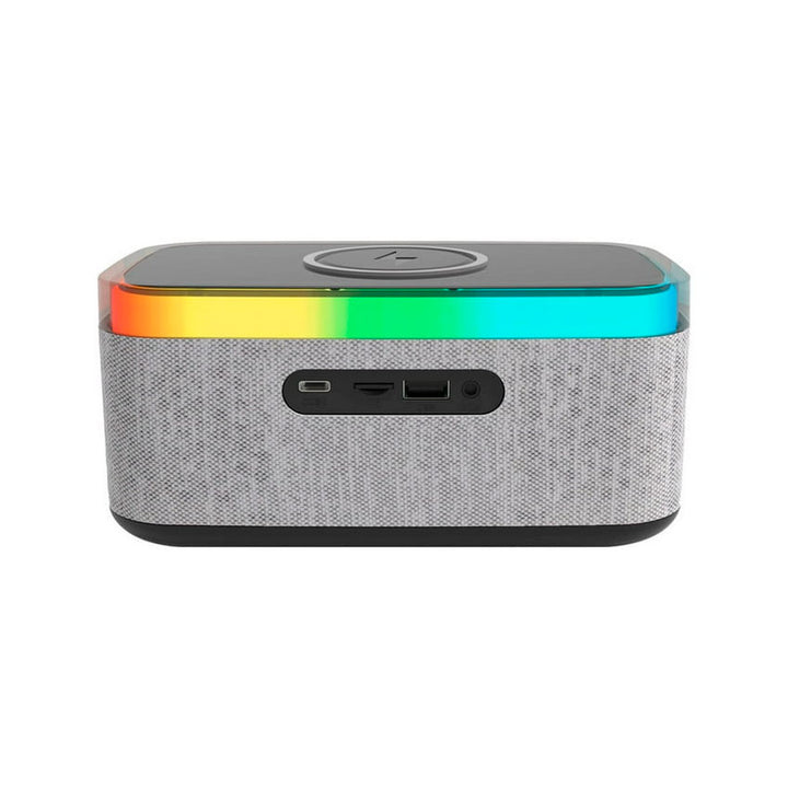 Daewoo Reloj Despertador y Bocina Bluetooth con Cargador Wireless 15w